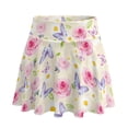 thumbnail image 7 of SEANATIVE Women's Tennis Golf Skirts High Waisted Skorts with Pockets Inner Shorts Pleated Athletic Skirt Breathable Stretchy Golf Pickleball Running Workout Skort, L, Pink Rose Butterfly Daisy, 7 of 7