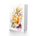 thumbnail image 2 of Artery8 Greeting Card Flowers Floral Botanical Alcohol Drink Celebrate Blank For All Him Or Her Art Birthday Card, 2 of 3