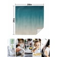 thumbnail image 4 of Teal Blue Ombre Cloth Napkins Set of 8 Reusable Dinner Napkins, Contemporary Gradient Abstract Art Cocktail Napkin Washable Table Napkins for Wedding/Holiday Party/Baby Shower 20"x20", 4 of 7