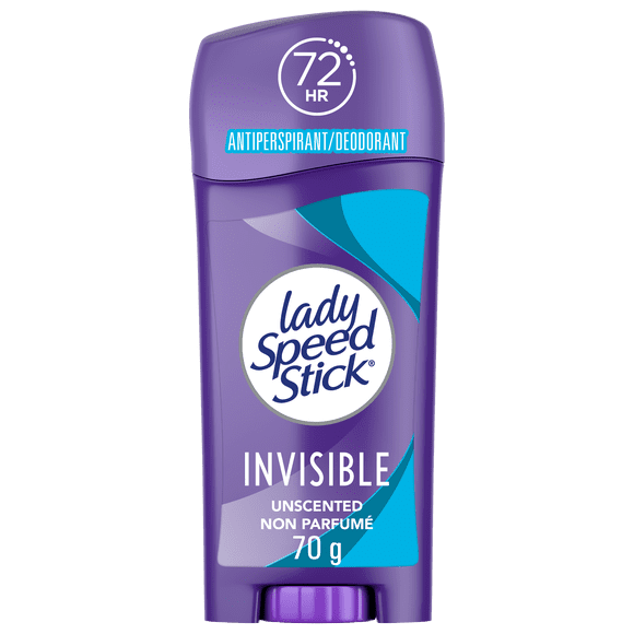 Lady Speed Stick Antiperspirant Deodorant, Unscented, 70 g Stick