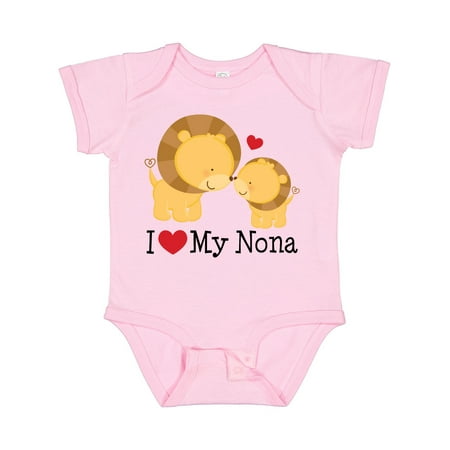 

Inktastic I Love My Nona Gift Baby Boy or Baby Girl Bodysuit