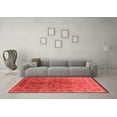 thumbnail image 3 of Ahgly Company Indoor Round Oriental Red Industrial Area Rugs, 7' Round, 3 of 4