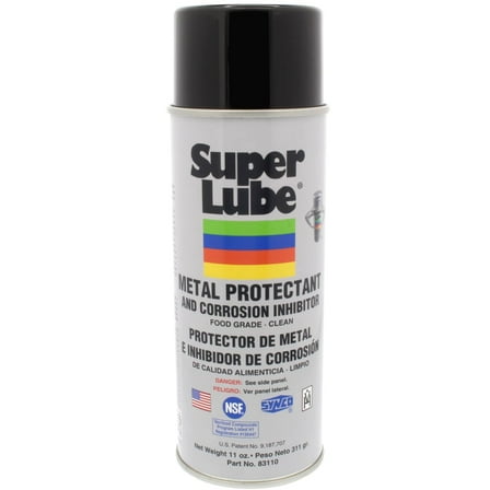 Super Lube Metal Protectant & Corrosion Inhibiter (Translucent Clear, 11oz Aerosol), High Dielectric Constant, Loosens Rusted Parts