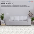 thumbnail image 2 of PowerSellerUSA Self-Stick Vinyl Modern Geometric Floor Tiles Ultra Durable 1.5mm Thick Tiles, 2-Pack/40 Square Ft., 12" x 12", Waves, 2 of 8