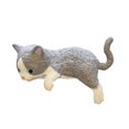 thumbnail image 2 of Dserhfy Mini Cat Figurine Collectible Kitten Ornament Cake Topper Tabletop Miniature Cat Sculpture for Desk Bookshelf Car Children Cat Lovers Gift, 2 of 8
