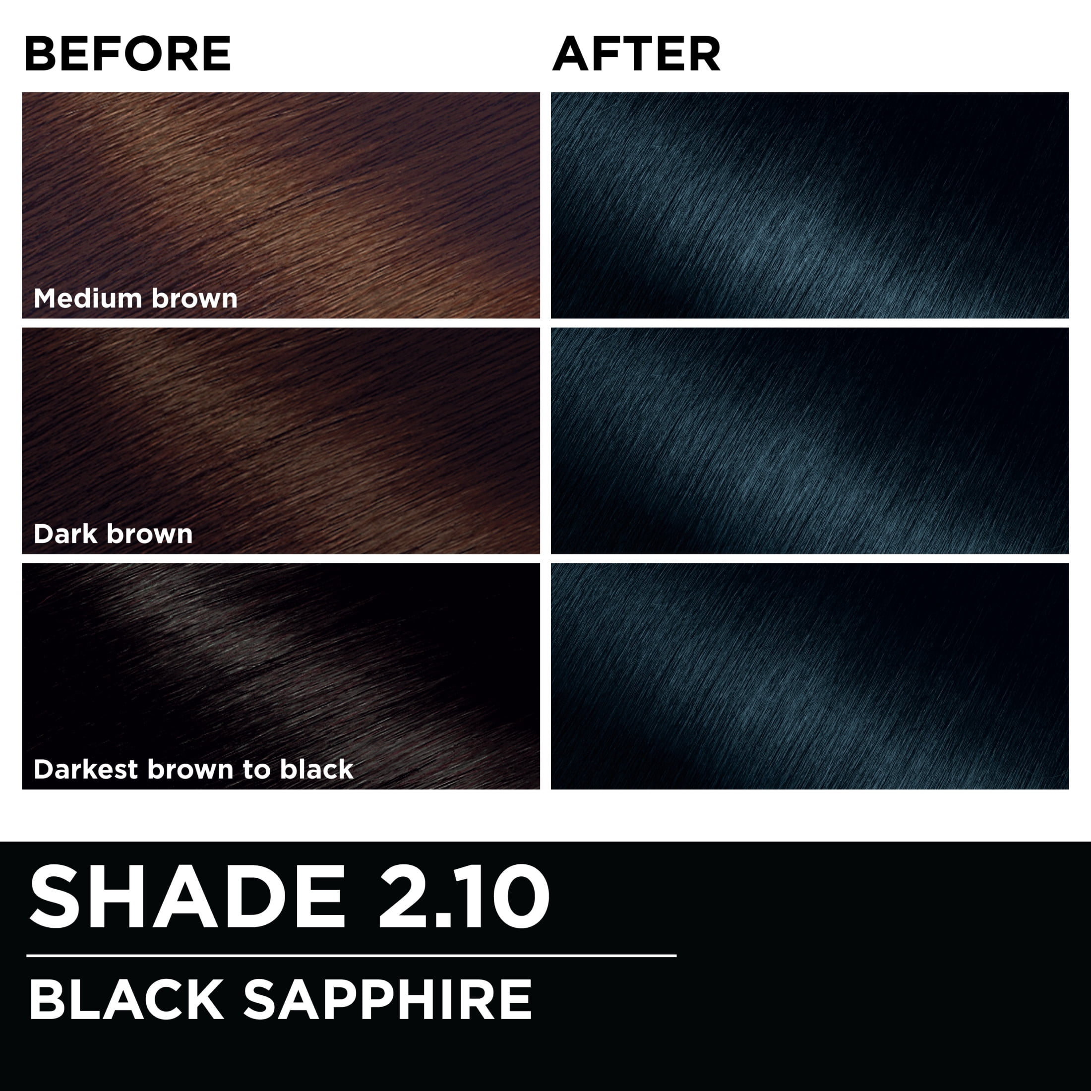 Garnier Olia Oil Powered Permanent Hair Color, 2.10 Black Sapphire