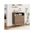 thumbnail image 5 of EastVita 2 PCS Fluted Storage Cabinet Sideboard Buffet Cabinet With Storage and Adjustable Shelves For Living Room Kitchen Entryway, 5 of 8
