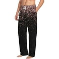 thumbnail image 2 of Easygdp Rose Gold Glitter1 Men's Pajama Pant, Sleep Elastic Waistband Lounge Pants - Small, 2 of 9