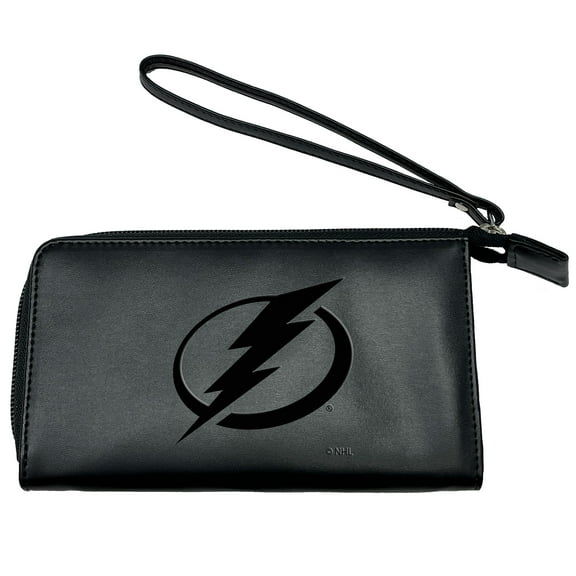 Black Tampa Bay Lightning Cell Phone Wristlet Wallet