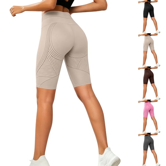 Only Moment Women's Casual Elastic Waist Lounge Shorts Nylon,Spandex High Waisted Work Travel Pants with Pockets Stretchy Business Casual Slacks Yoga Shorts with Pockets Pink,S