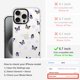 thumbnail image 2 of Funda de teléfono MOSNOVO para iPhone 15 Pro Max Lila Butterfly, 2 of 6
