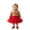 Watermelon Red, variant on Toddler Girls Christmas Tulle Dress Turtleneck Long Sleeve Knitting Tops Layered Lace Skirt with Reindeer Antler Headband Set