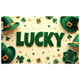 thumbnail image 4 of LUUFILx St Patricks Day Backdrop Banner Shamrock Decorations Irish Luck Party Background Flower Props Green Hat Festival Decor Gift Events Photography, 4 of 9