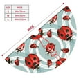 thumbnail image 5 of Kll 48" Christmas Tree Skirt Insects Xmas Tree Skirts Mat For New Year Xmas Holiday Party Indoor Outdoor Home Decoration, 5 of 9