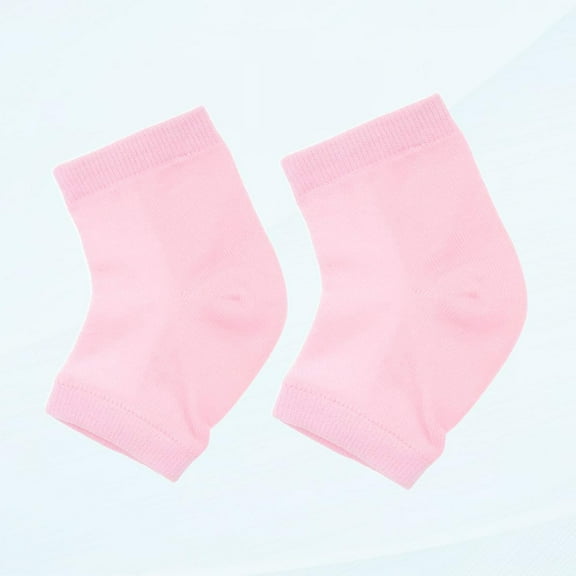 1 Pair Callus Removal Gel Moisturizing Sock Gel Natural Remedy for Women Men Cracked and Dry Heels (Pink)