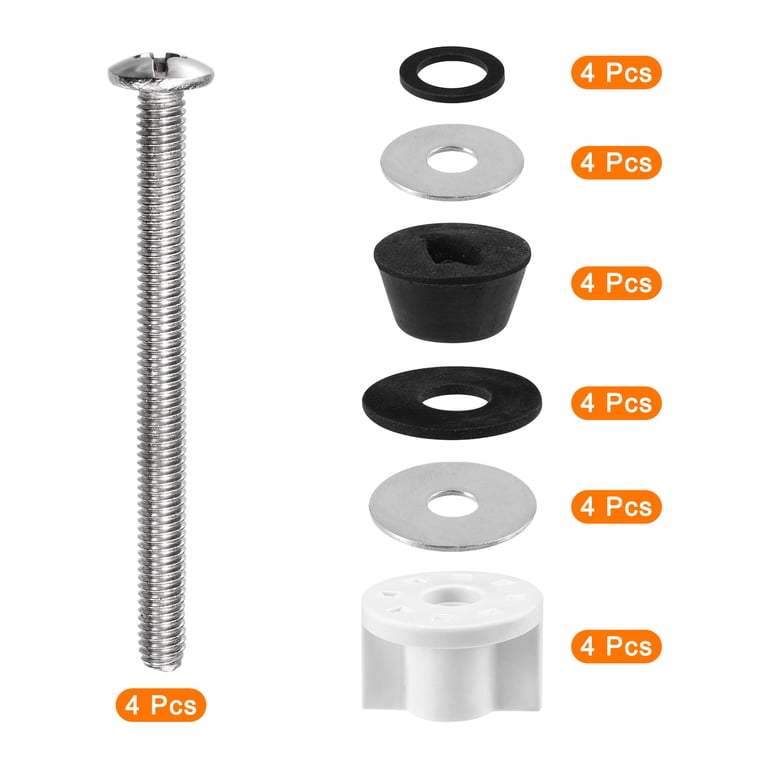 And Fixtures 2Pcs Universal Toilet Seat Hinge Bolt Kit, Heavy Duty Toilet Seat Screw Toilet Seat Fittings