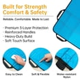 thumbnail image 3 of NurtureCare 3-Layer Comfort Positioning Bed Pad with Handles, Nylon, Waterproof, 48" x 40", Aqua, 3 of 10