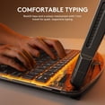 thumbnail image 4 of Étui Clavier Tactile pour iPad Air M2 11 Pouces 2024/iPad Pro 11 4e/3e/2e/1re Gén 2021/2020/2018/iPad Air 5e/4e Gén avec Dos Rigide Transparent & Trackpad & Rétroéclairage & Rotatif à 360° & Porte-Crayon, 4 of 7