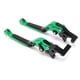 thumbnail image 4 of Palancas de embrague de freno de motocicleta de 2 piezas Reemplazo de aleación de aluminio CNC ajustable para FORZA 250/300/350 2018-2021Verde, 4 of 5