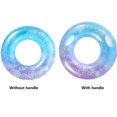 thumbnail image 3 of Honganda Swim Ring, Unisex Starry Sky Sequins Life Ring Inflatable Float Seat, 3 of 6