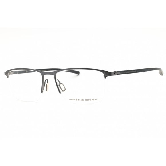 Porsche P8371 54C Men's Gunmetal Metal Half Rim Frame Eyeglasses
