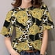 thumbnail image 1 of Camisetas de manga corta para mujer, Tops 3D, camisas barrocas de lujo, ropa de diseñador, camiseta informal de gran tamaño con cuello redondo, 1 of 4