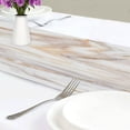 thumbnail image 6 of GZHJMY Marble Ink Table Runner Machine Washable Polyester Table Runner Rectangle Reversible Dresser Scarves Table Decor 13 x 70 Inch, 6 of 7