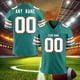 thumbnail image 4 of Camiseta de fútbol americano personalizada de los Miami Dolphins con nombre y número de equipo impresos a medida para hombres, mujeres y niños, uniforme, regalo para fanáticos, 4 of 4