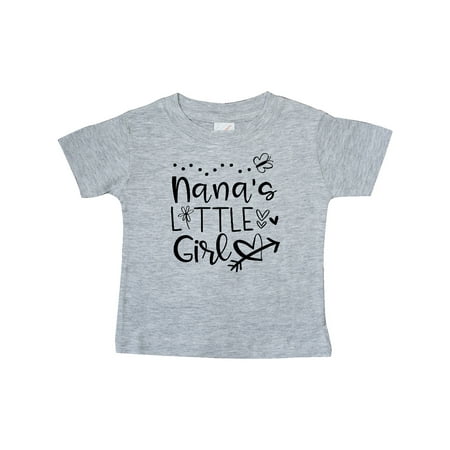 

Inktastic Nana s Little Girl with Hearts Flower and Butterfly Gift Baby Girl T-Shirt
