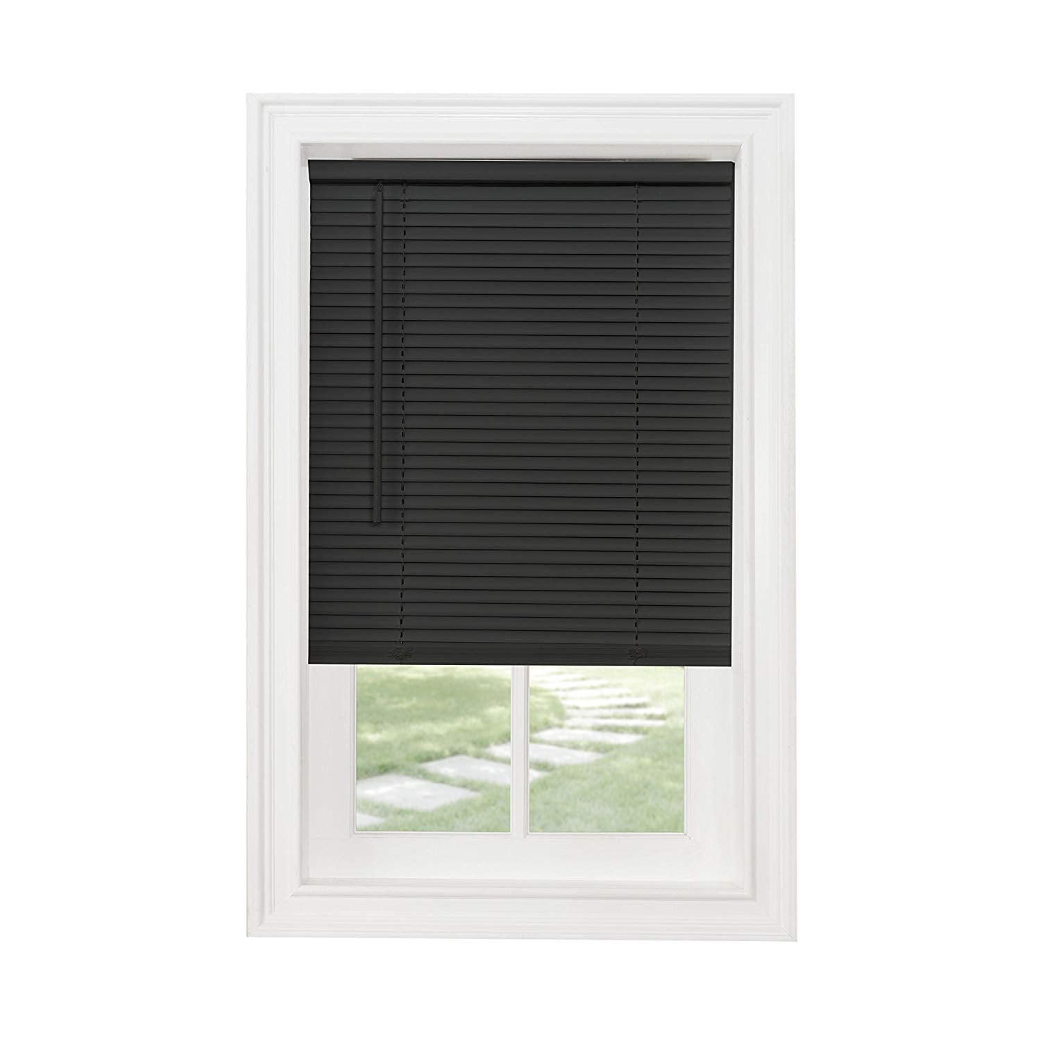 CORDLESS VINYL MINI BLIND BLACK