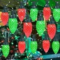 thumbnail image 2 of Bright C9 Christmas String Lights,6.5/10/16.5/21/33/40/170Ft Waterproof Connectable Green Wire Fairy Lights, Christmas Lights for Indoor Outdoor Home Garden Yard Xmas Tree House Decorations, 2 of 8