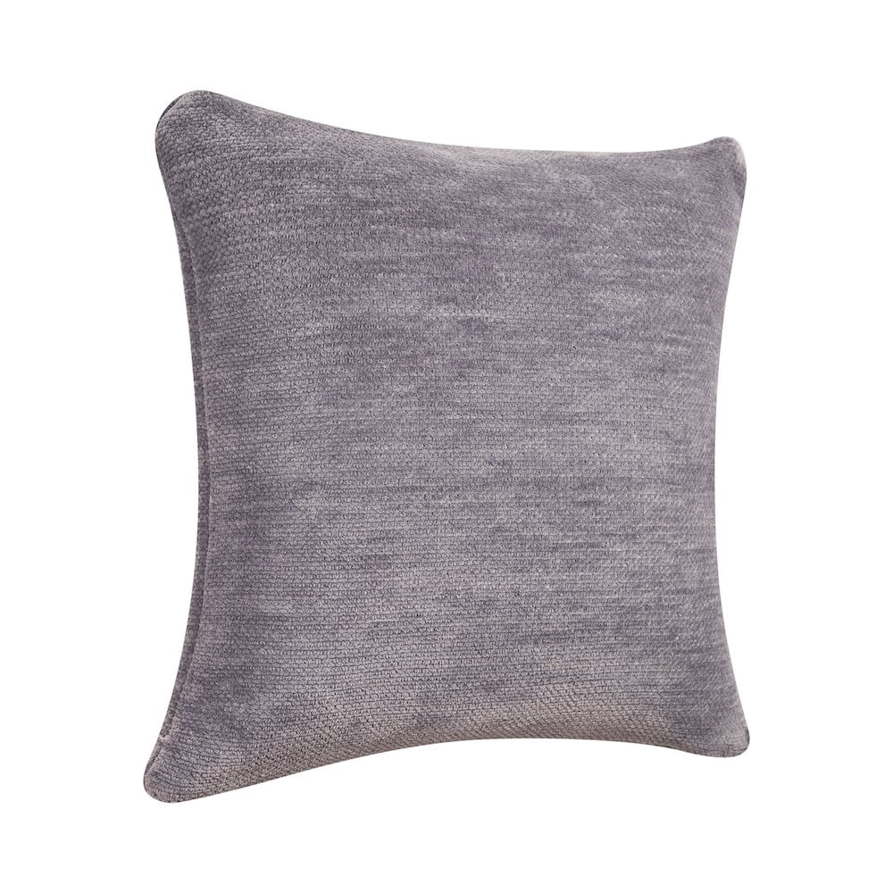 LR Home Yakar Chenille Poly Filled Pillow in Gray, 24" x 24"
