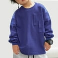 thumbnail image 5 of hotojiny 2-14 Years Little Boys Thermal Underwear Crew Neck Loose Fit Long Sleeve Shirts Toddler Girls Basic Layer Warm Undershirt, 5 of 5
