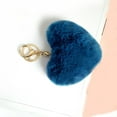 thumbnail image 2 of Coofit Key Chain Fashion Heart Shape Pom Pom Handbag Pendant Purse Charm Phone Charm, 2 of 6
