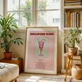 thumbnail image 5 of Singapore Sling - Singapore Illustration Cocktail Vintage Bar Typography Pop Art Retro Kitchen Decor Unframed Wall Art Print 4 x 6 inches, 5 of 60