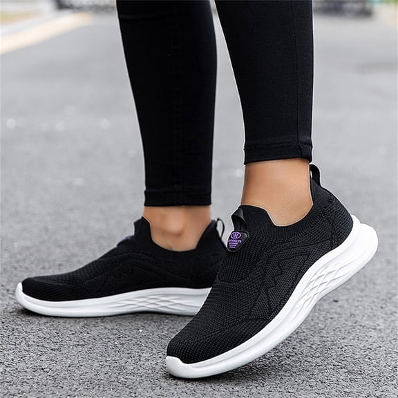 Vedolay Loafers For Women Trendy Women's Shoes Walking Wide Fashion Flat Casual Loafers,Purple 9