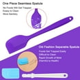 thumbnail image 3 of Unique Bargains Kitchen Cooking Silicone Spatula Heat Resistant Turner Jar Scraper Cooking Baking Utensils Purple, 3 of 7