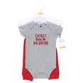 thumbnail image 2 of Hudson Baby Unisex Cotton Bodysuit and Pant Set, Cutest Valentine, 0-3 Months, 2 of 2