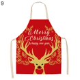 thumbnail image 1 of Diseño navideño de lino Santa Claus cocina familiar para hornear accesorios de fiesta delantales, 1 of 5