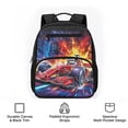 thumbnail image 6 of Uorisanigo Lightning Race Car Backpack for Teen Boys Lightweight Breathable Schoolbag Elementary Daypack with Adjustable Shoulder Straps for Travel Hiking, 6 of 7