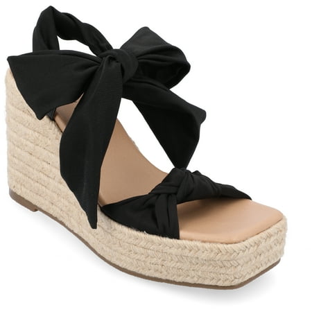 

Journee Collection Womens Surria Tru Comfort Foam Espadrille Platform Wedge Sandals