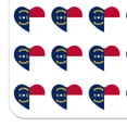 thumbnail image 2 of North Carolina State Flag Heart Shaped Planner Calendar Scrapbook Craft Stickers, 2 of 6