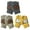 Beige + Yellow + gray, variant on Children's magic elastic gloves, warm five-finger bear baby gloves for boys and girls-Watermelon red + black + beige