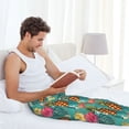 thumbnail image 4 of Yiaed Pineapple Print Men's Lounge Pants, Loose PJ Bottoms, Long Pajama Pants for Men-Medium, 4 of 5
