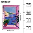 thumbnail image 2 of FORMRS 1-Subject Spiral Notebook 8" x 5" College Ruled 60 Refillable Sheet A5 Hard Cover, 2 Pack, Purple Window Scene, 2 of 7