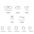 thumbnail image 2 of Lunettes de Lecture Rétro à Vision Claire Monture Ronde Lunettes de Lecture, 2 of 9