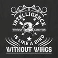 thumbnail image 2 of Intelligence Without Ambition T-Shirt | Cool Quote Black Tee Gift, 2 of 5