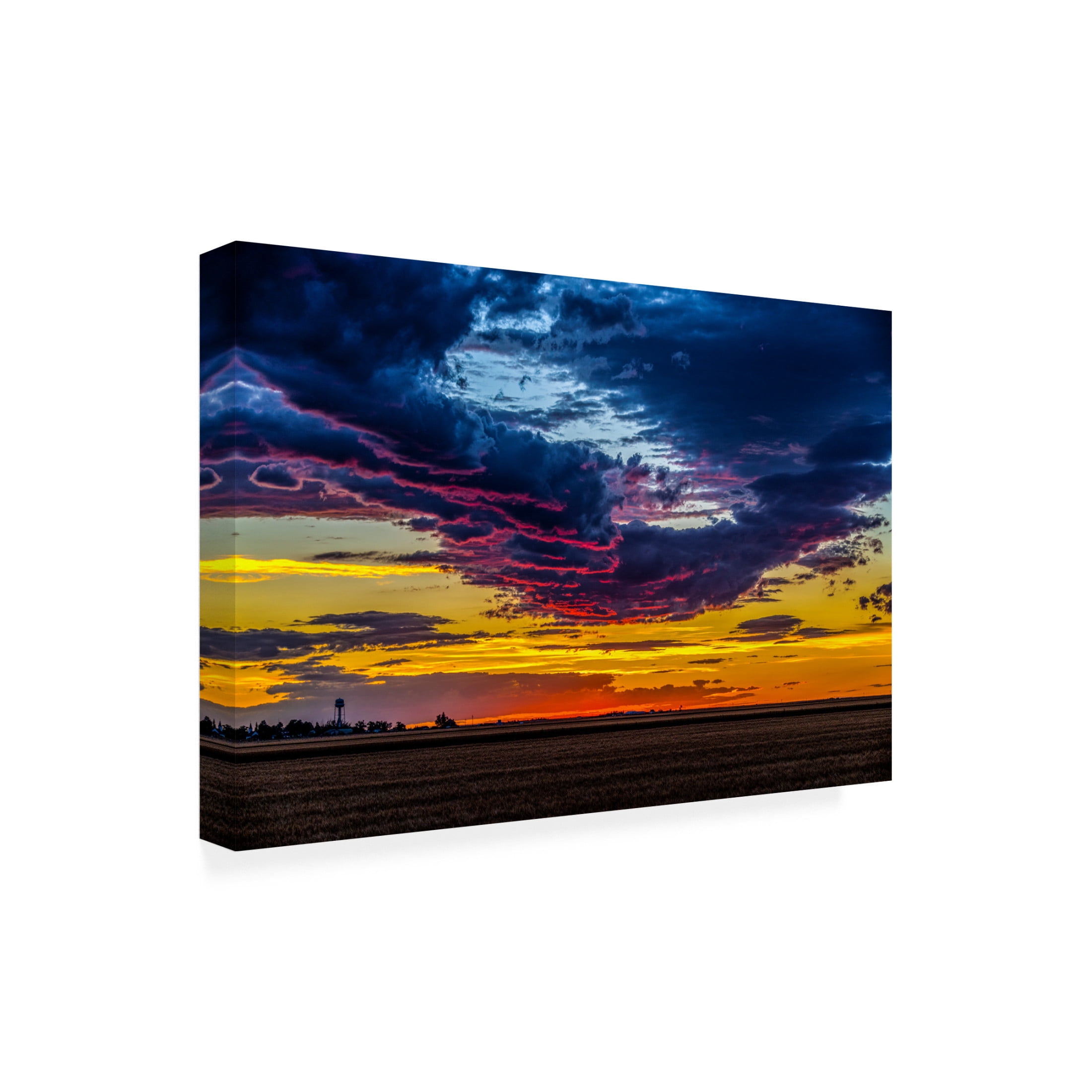 Canvas Wall Art - Robert Michaud 'Sunset' Wall Art for Living Room, Bedroom, or Office Décor by Trademark Fine Art - 24 x 16 Inches