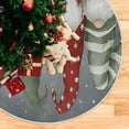 thumbnail image 6 of Ryvnso Christmas Tree Skirt Merry Christmas Gnomes Xmas Tree Skirts Ornament Home Decorations 35.4", 6 of 6