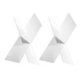 thumbnail image 4 of 2pcs X-shape Acrylic Book Racks Transparent Book Holders Book Stands Home Decor, 4 of 8